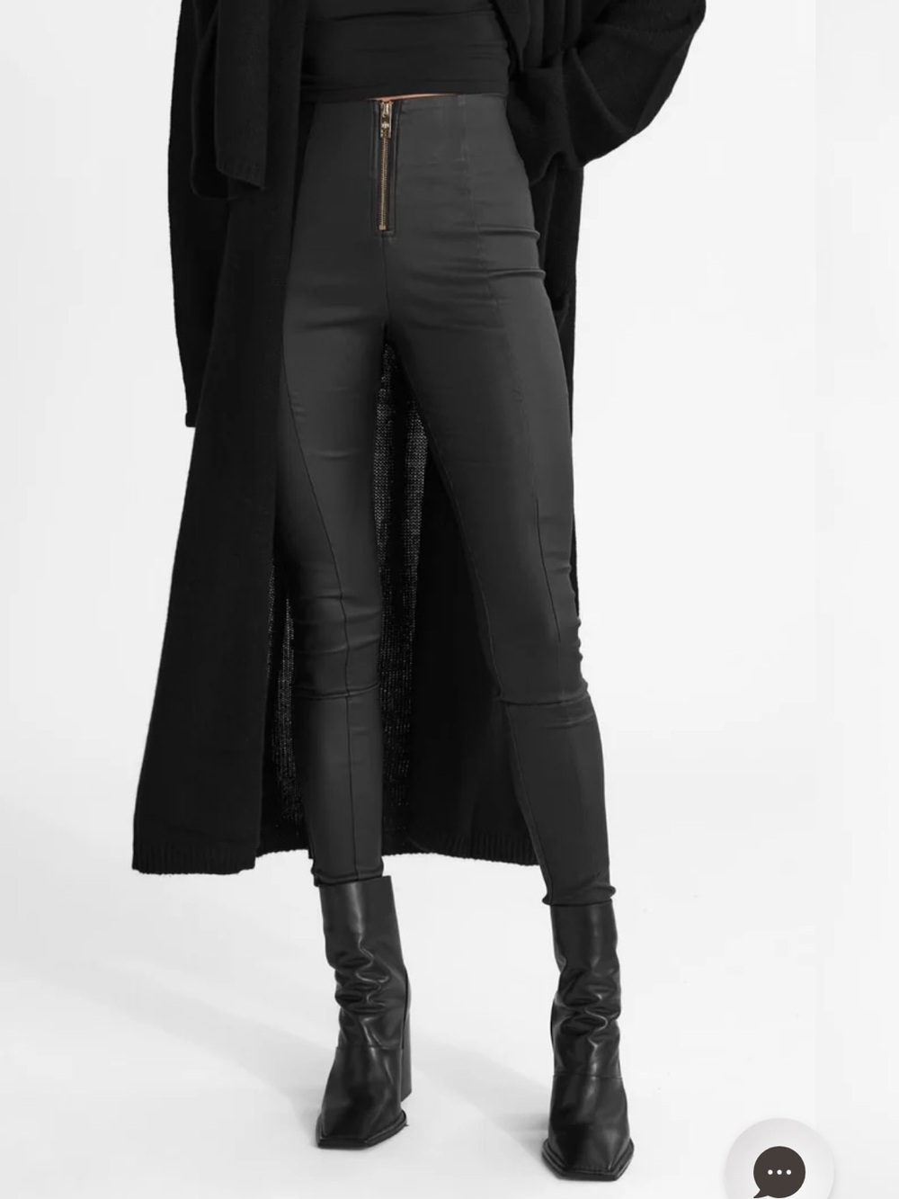 All Things Golden The Second Skin Pant High Waisted Skinny Black Size S